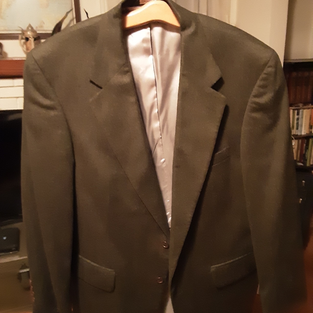 Green Loden wool blazer Lands' End